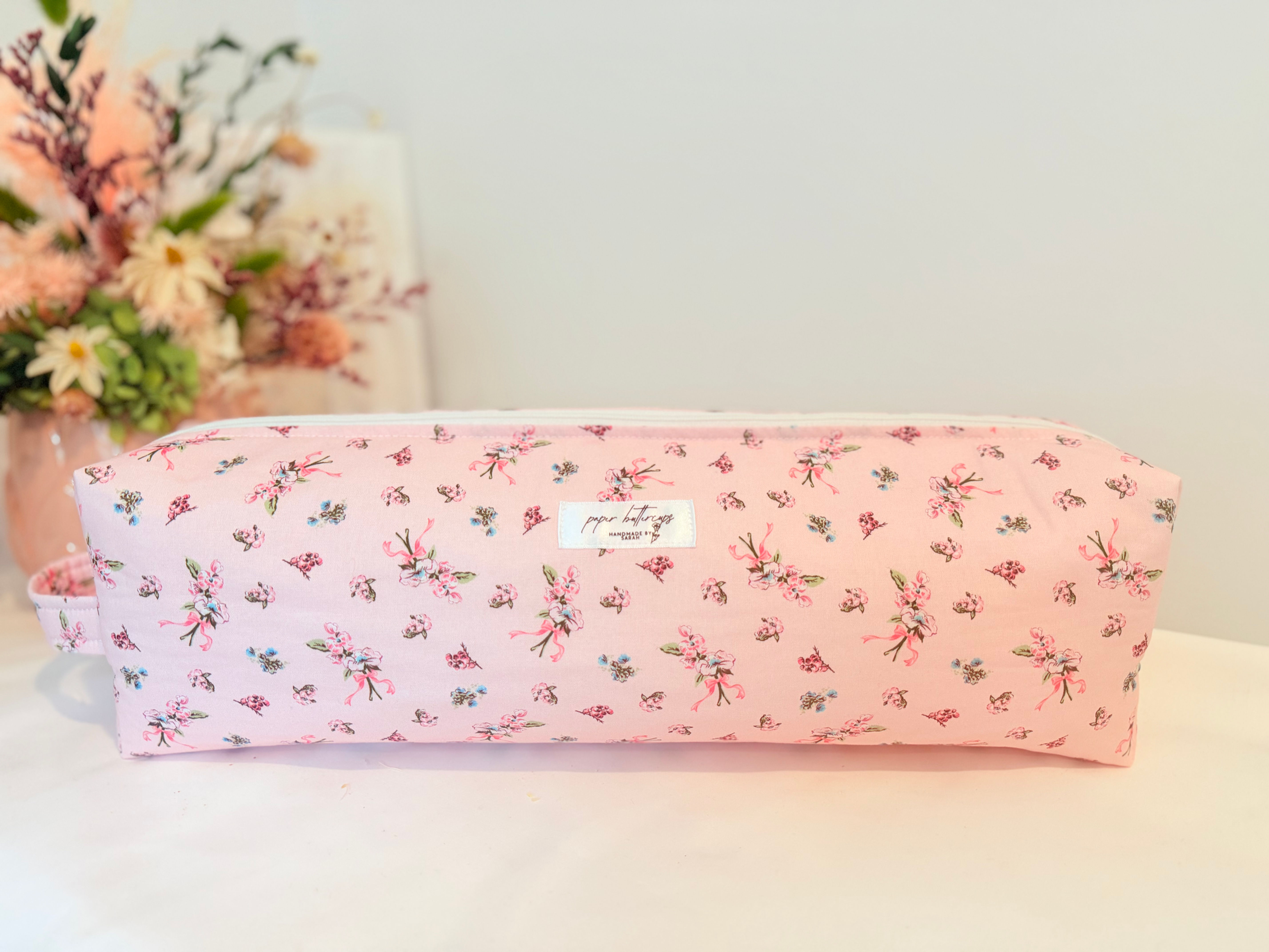Hair tools bag - Pink Bow Bouquet