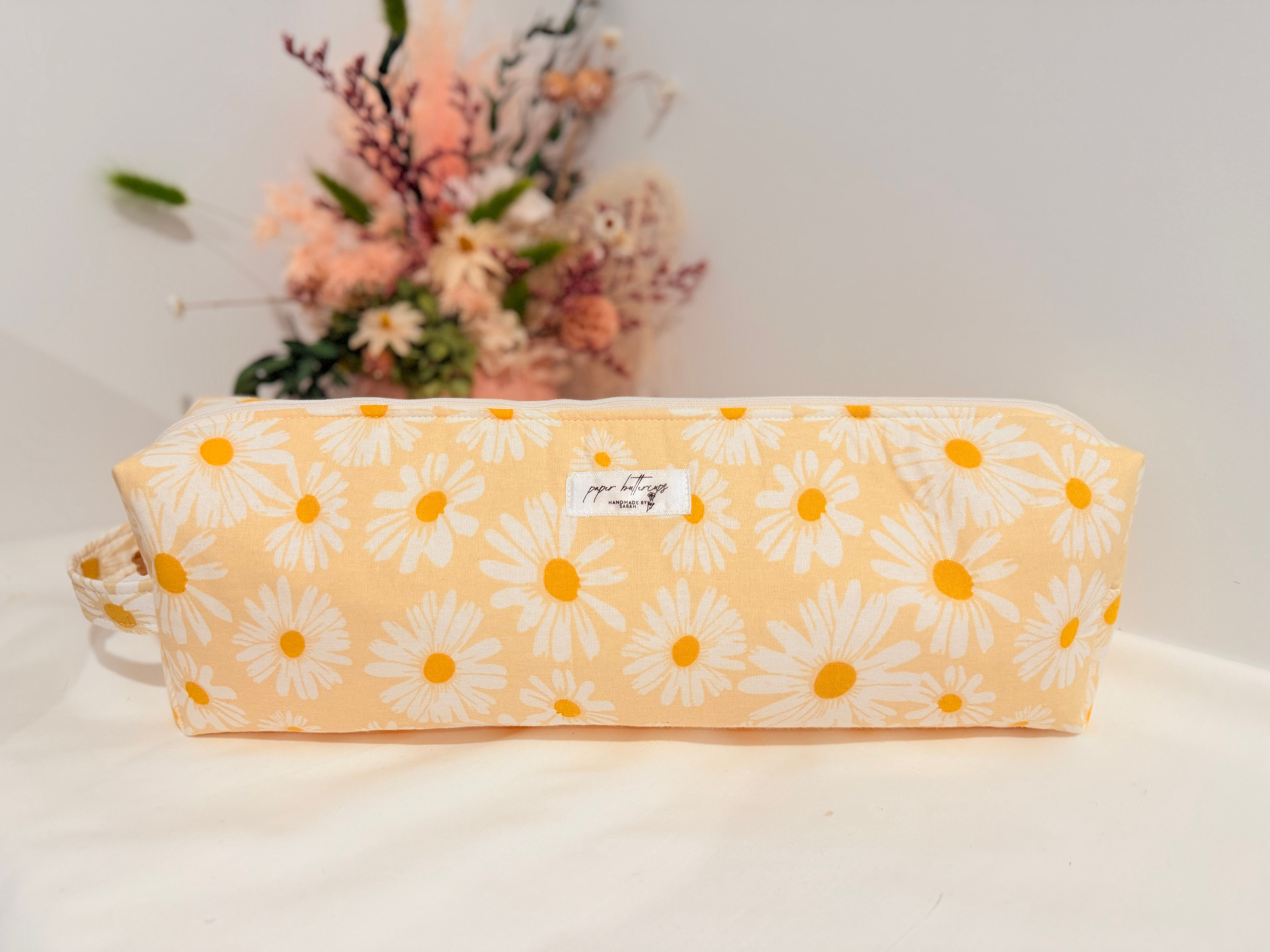 Hair tools bag - Yellow Daisy