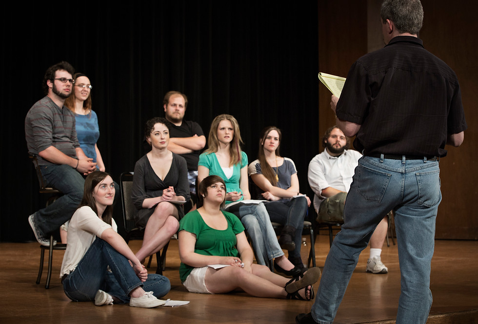 Répétition du groupe de théâtre