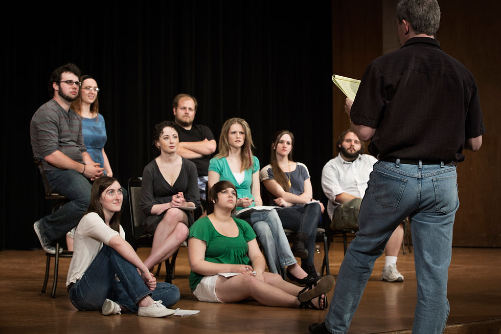 Répétition du groupe de théâtre