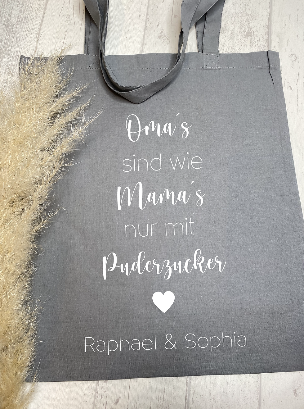 Stofftasche Puderzucker personalisiert