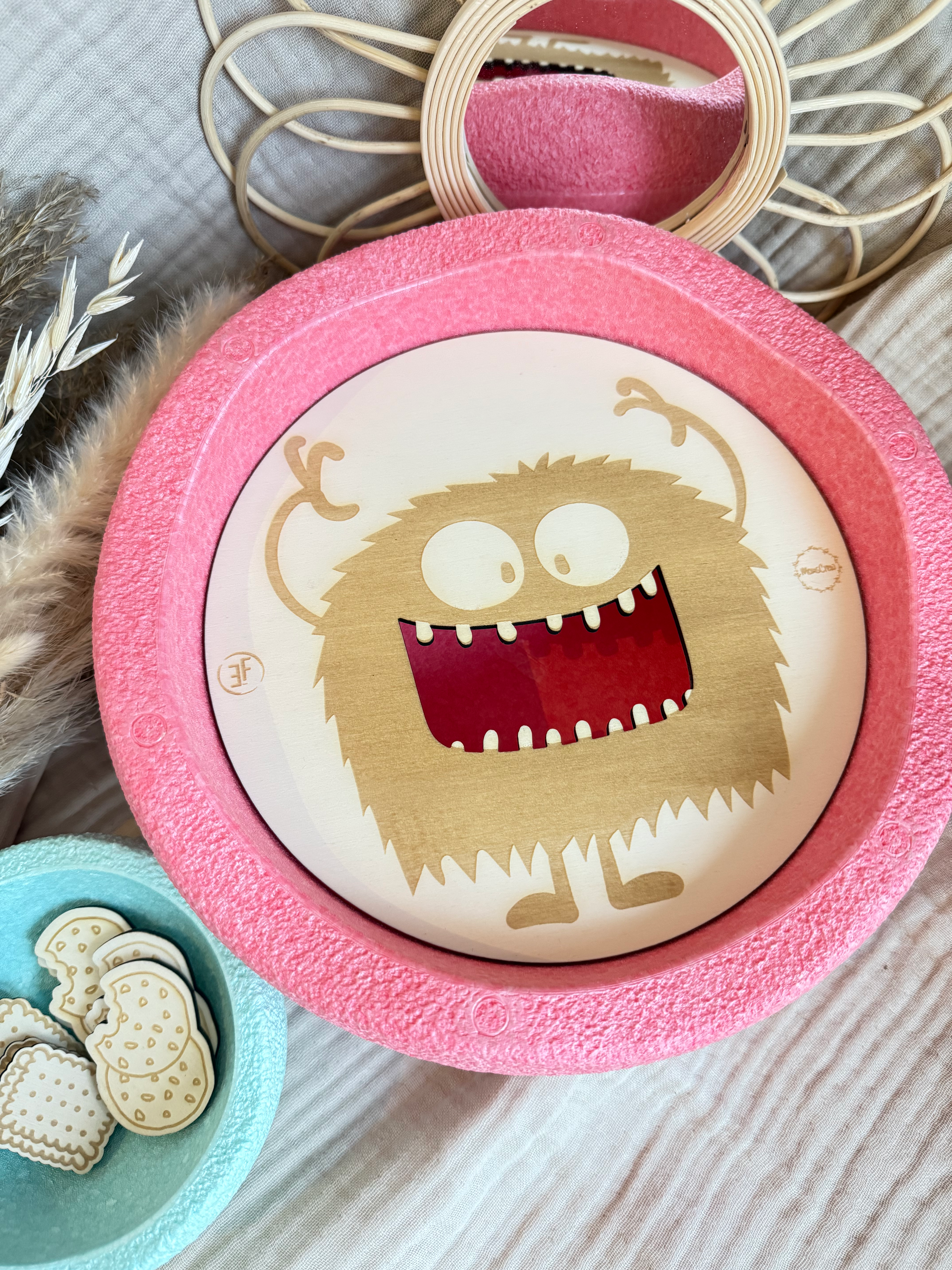 Aktivitätsplatte Cookie-Monster (Stapelsteine)