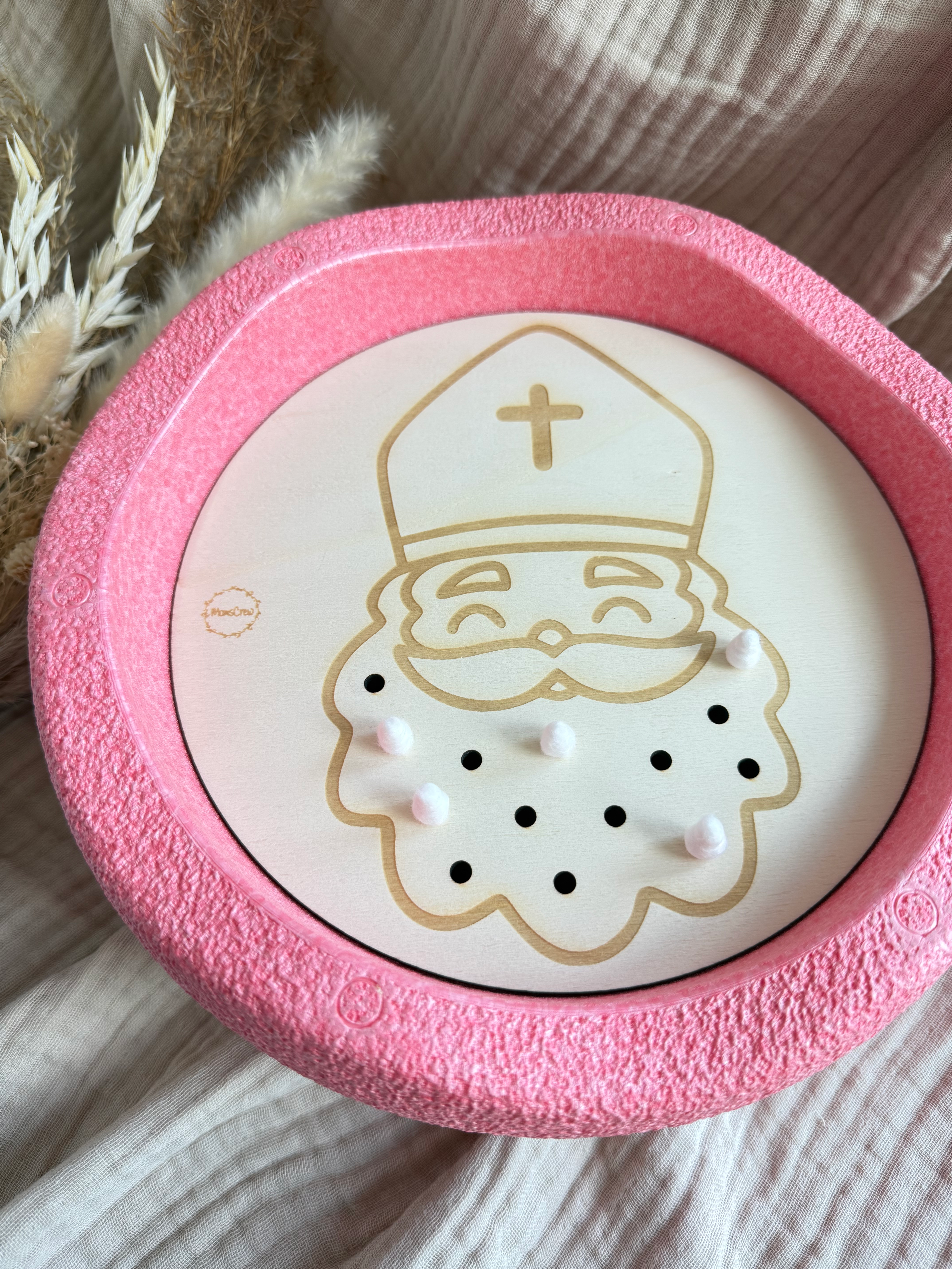 Aktivitätsplatte Nikolaus (Stapelsteine)