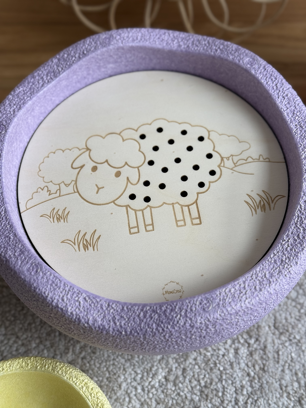 Miniaturbild: Aktivitätsplatte Schaf (Stapelsteine)