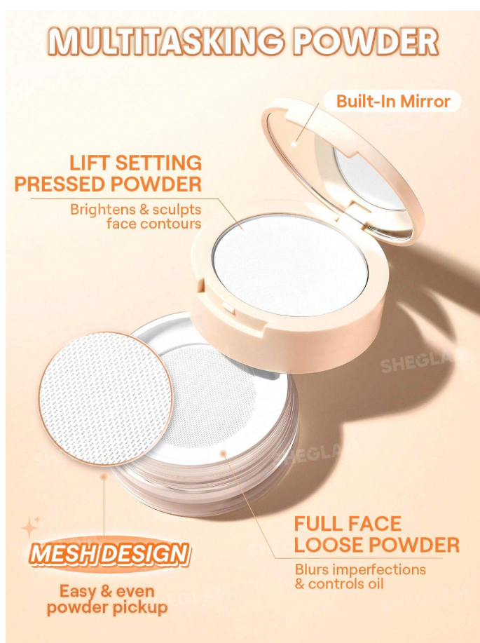 Miniatura: SHEGLAM Insta-Ready Ultra-Fine Difuminador & Lifting Polvo Fijador