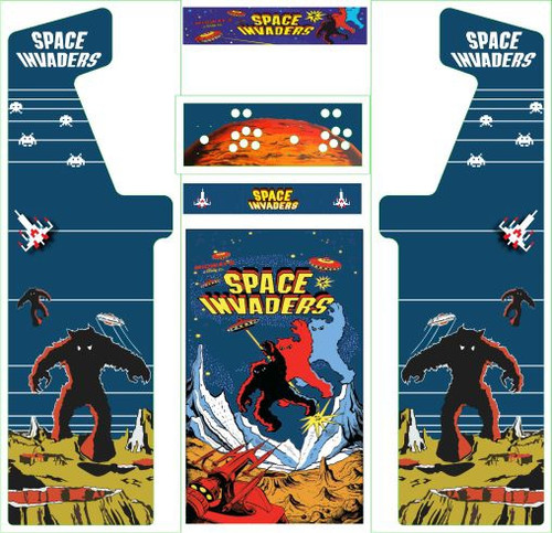 Space Invaders Minotaur Cabinet | Arcade Graphics | Customized