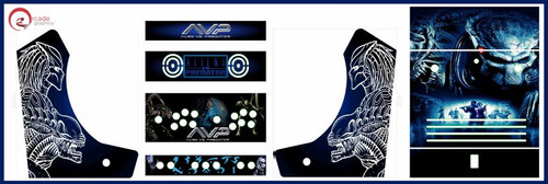 Stickers Alien Vs Predator Arcade Stickers Alien Vs Predator Pour Borne D' arcade - Modèle 2 - Fabrication Française Alien Attack Stickers Alien Vs Predator Arcade Stickers Alien Vs Predator Pour Borne D' arcade - Modèle 2 - Fabrication Française Alien Attack