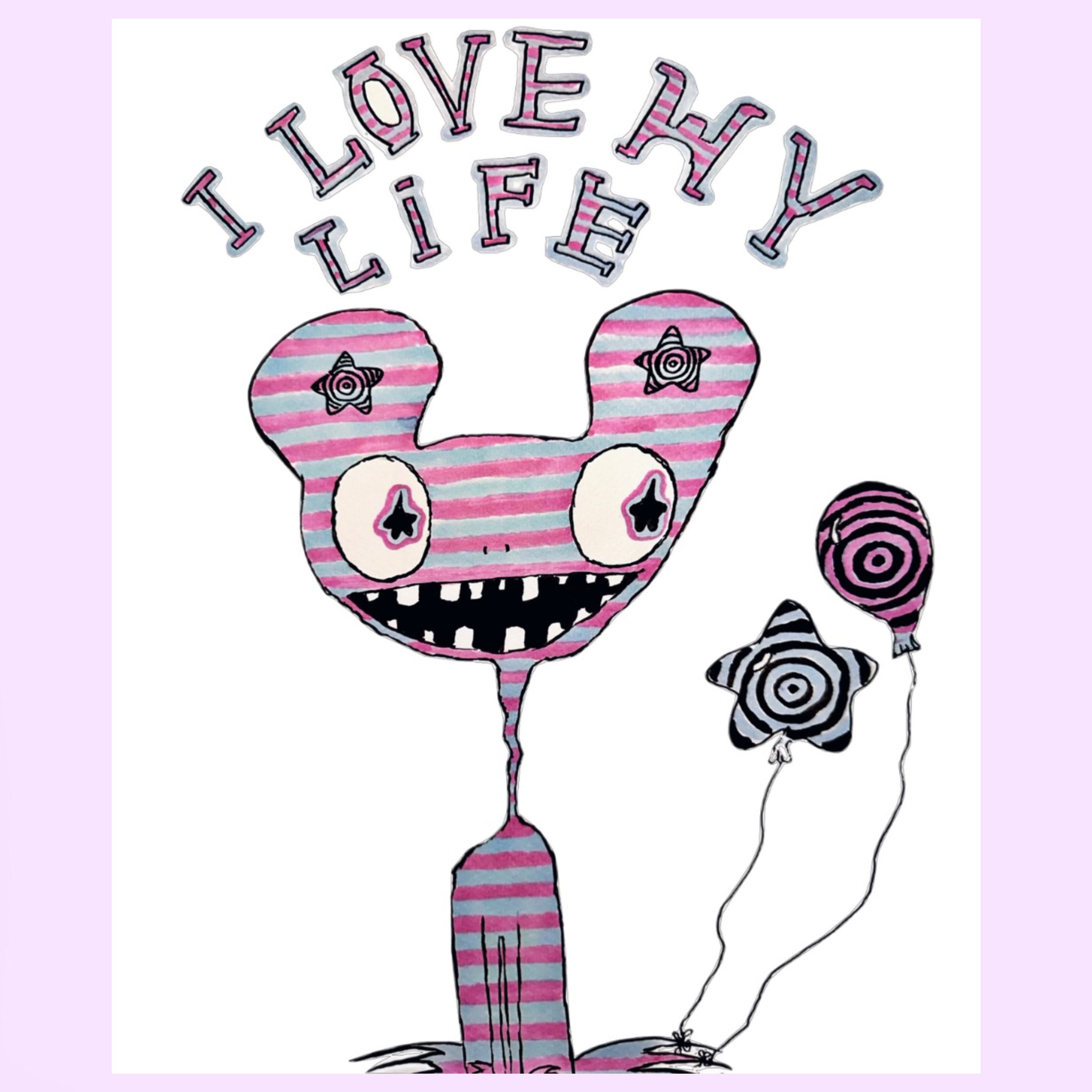 I love my life print SIGNED AND PERSONALISED AVAILABLE 