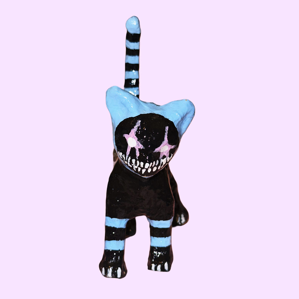 Thumbnail: Shark . monstero kitties mini  .signed