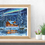 Thumbnail: aurora borealis cross stitch
