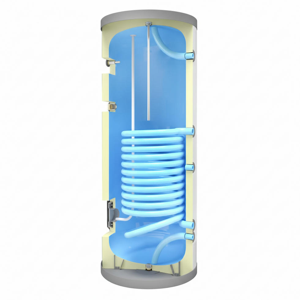 Estanque Solar 300 Litros Alpha Term KBS 300 con Serpentín