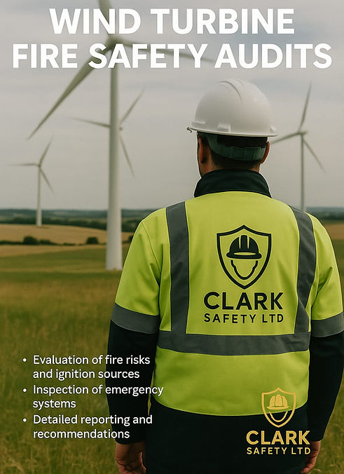 Turbine Fire Safety Inspection Inverness, Scotland, UK