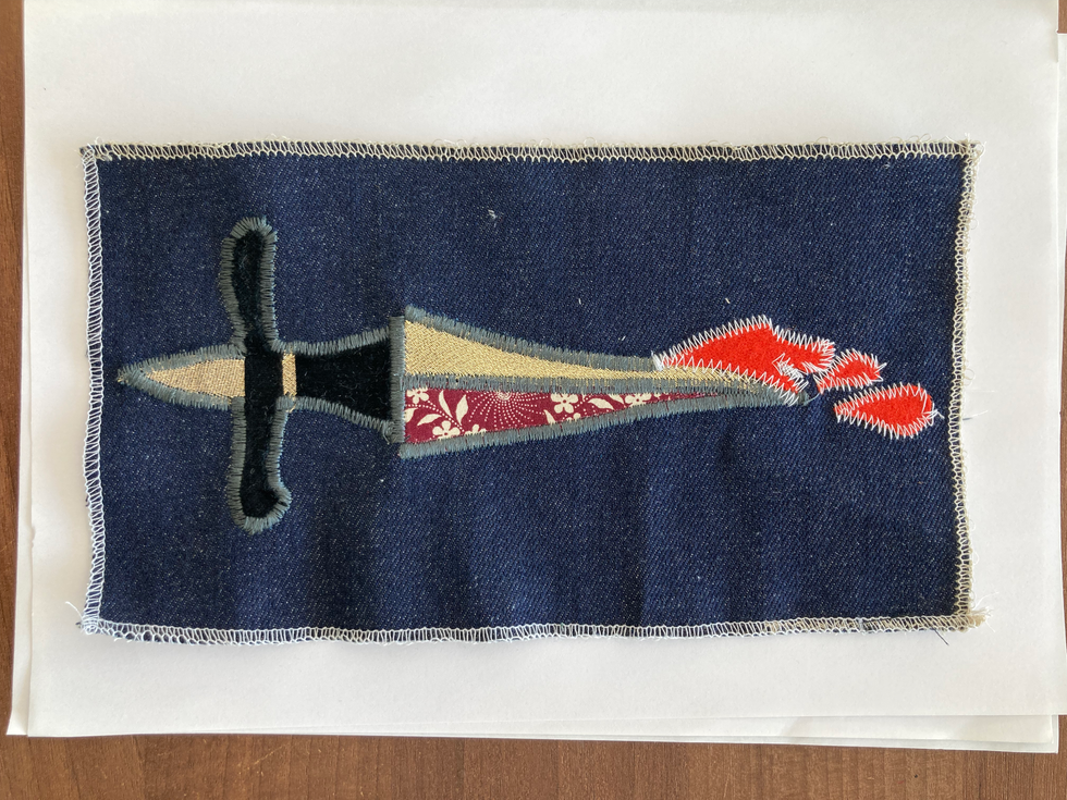 Applique work