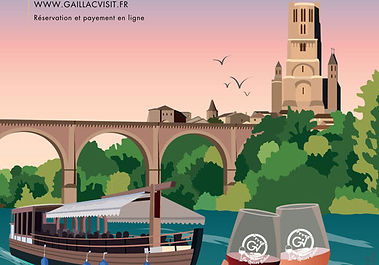 apéro bateau Albi dégustation vin sur le Tarn