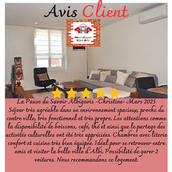 Avis Client La Pause du Savoir Albigeois - Christine - Mars 2025