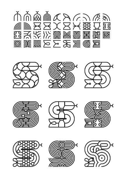 Visual Archive No. 123. Modules inspired by the anacondas that inhabit the territory and their Amazonian cultural symbolism. Considered a sacred guardian of rivers and lagoons, it represents creation, fertility, strength, and the connection between the human, the non-human, and the spiritual.