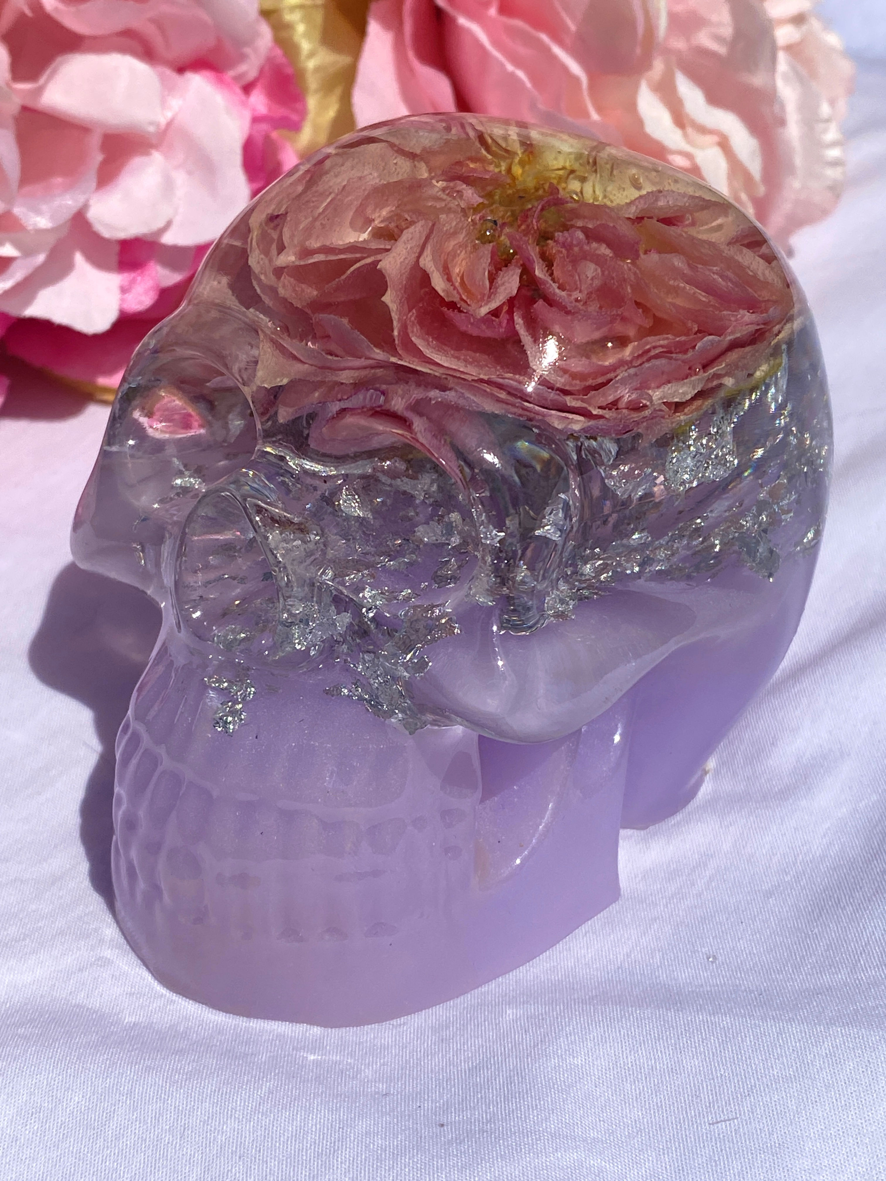 Resin Skull Ornament - Jessica Bones