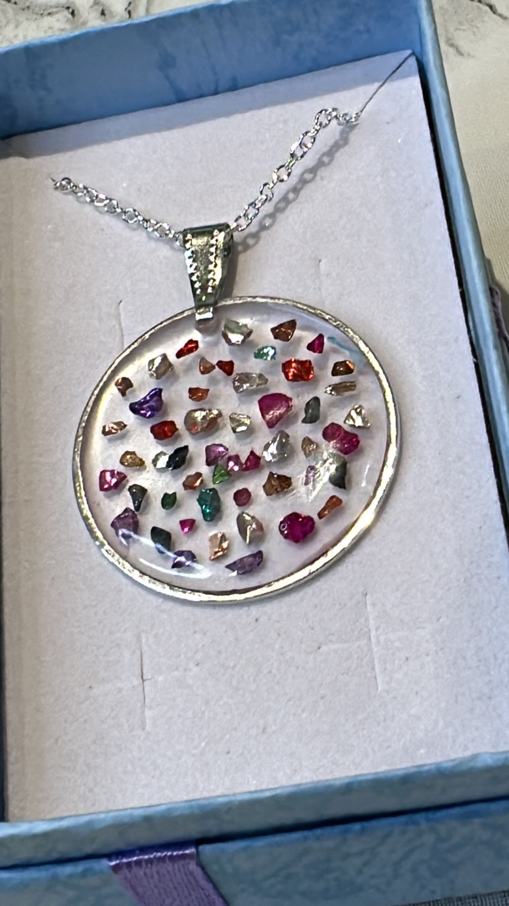 Crushed Glass Necklace