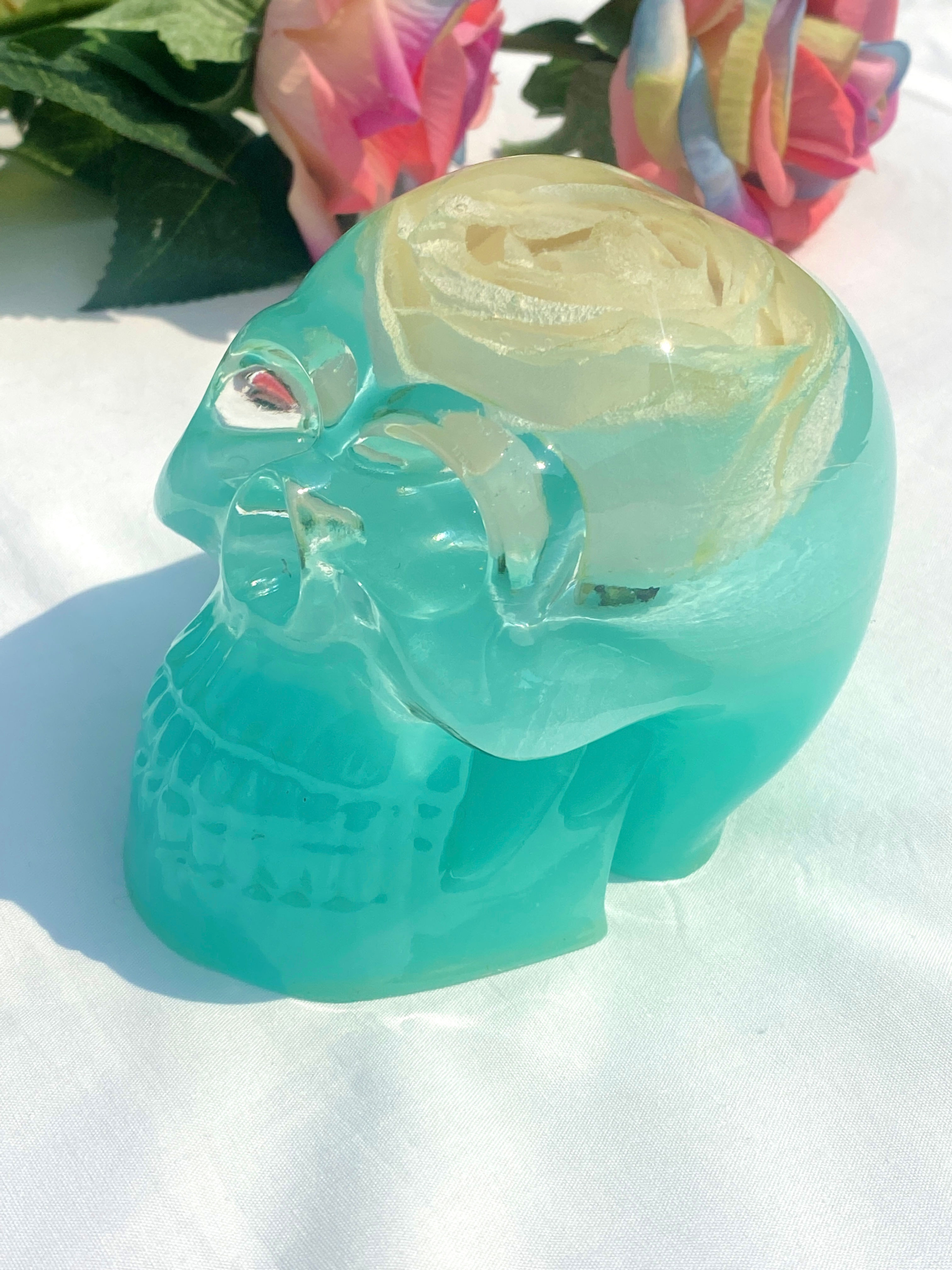 Resin Skull Ornament - Bonita