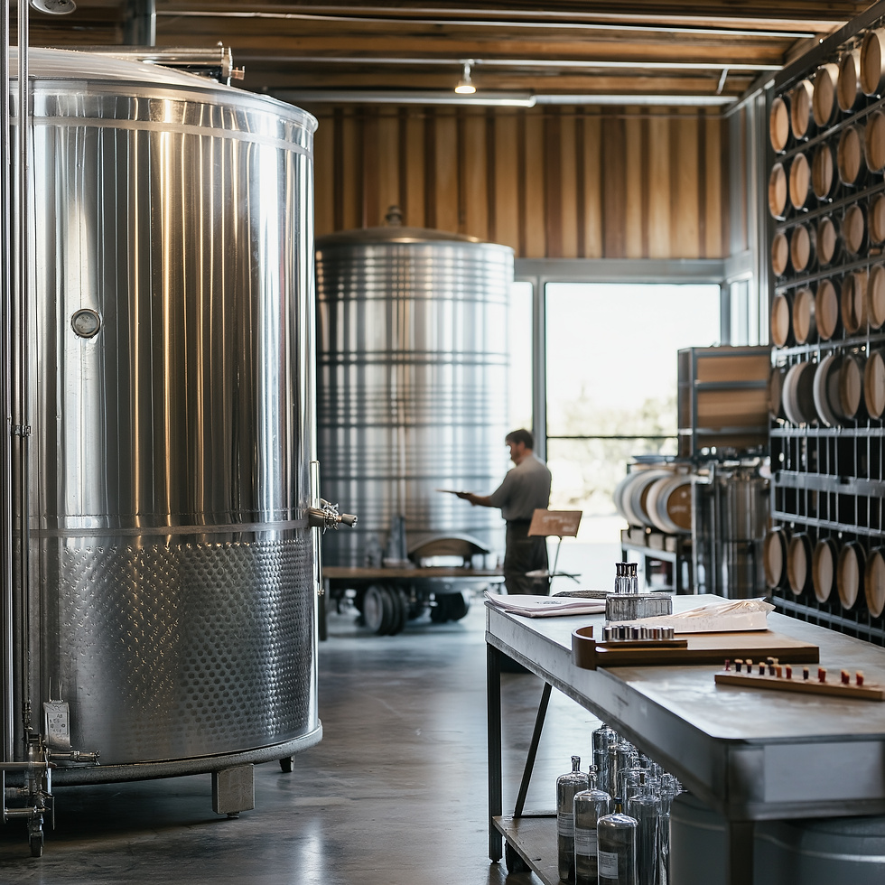mikehoskins9807_A_cozy_winery_production_space_featuring_stainl_e2c5db7d-f137-4f47-bdb3-24