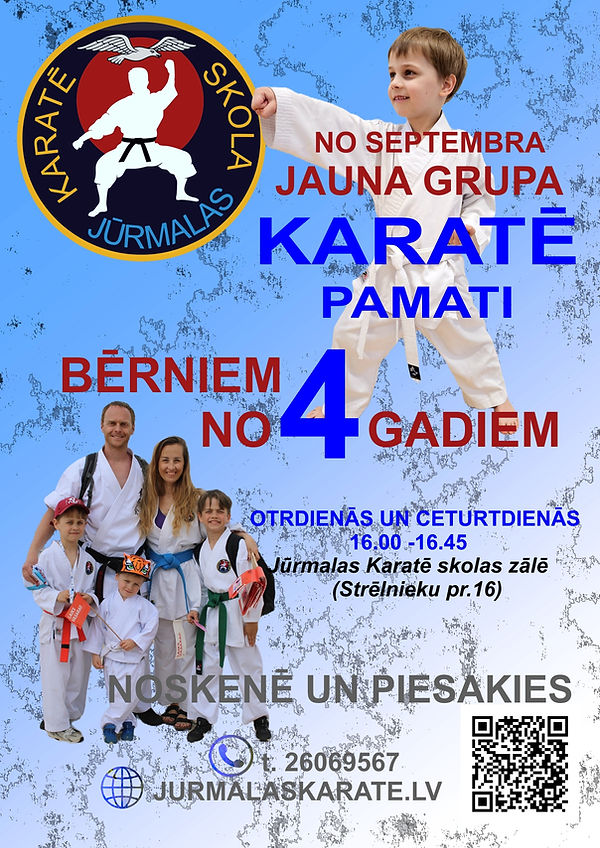 KARATE BĒRNIEM NO 4.GADU VECUMA