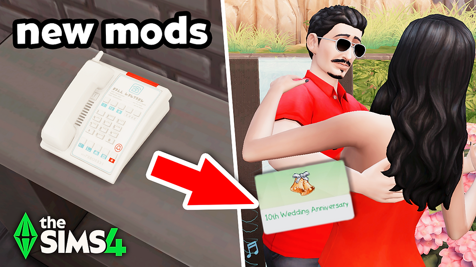 Sims 4 Mods: Wedding Anniversary Landline & More!