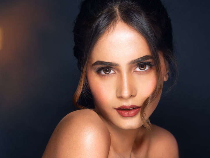 Close-up portrait of a woman for a personal portfolio photography by Karthik Sugutoor