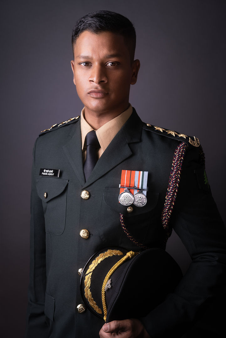 Dynamic Studio Portrait Photography for Captain Mark(Indian Army) in Hyderabad