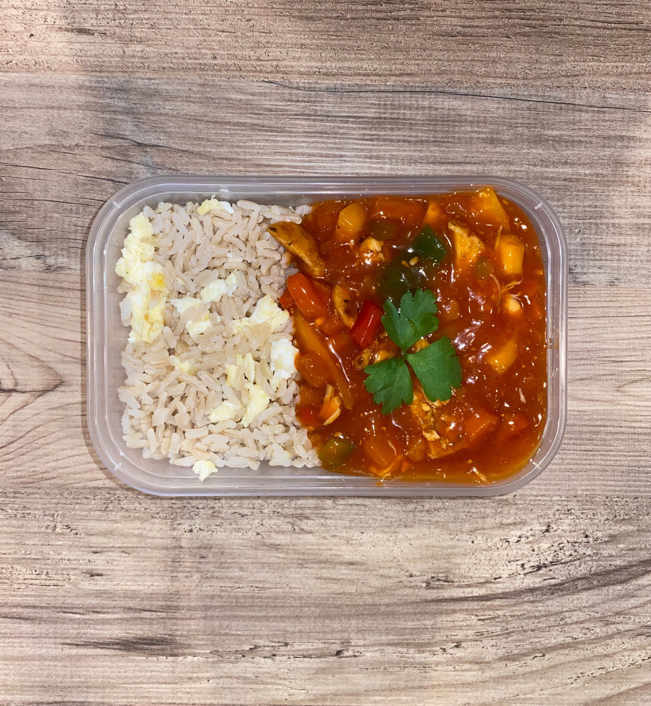 Sweet & Sour Chicken with Egg Fried Rice