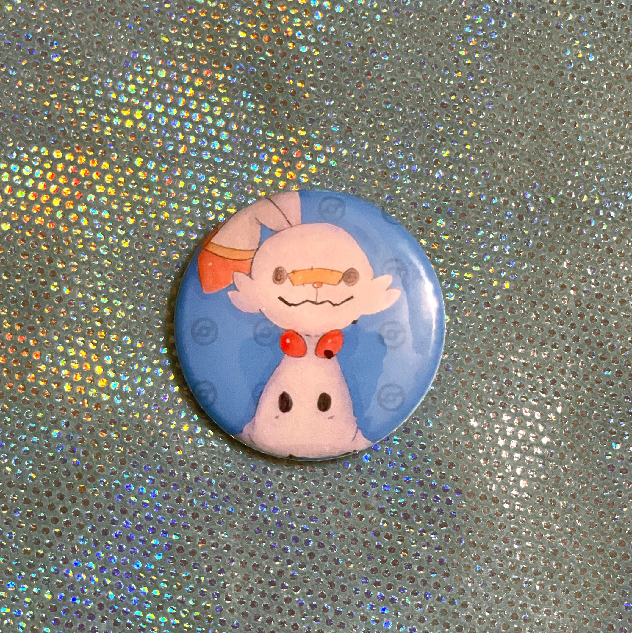 “Mimikyu Scorbunny” 1.5 inch Button 