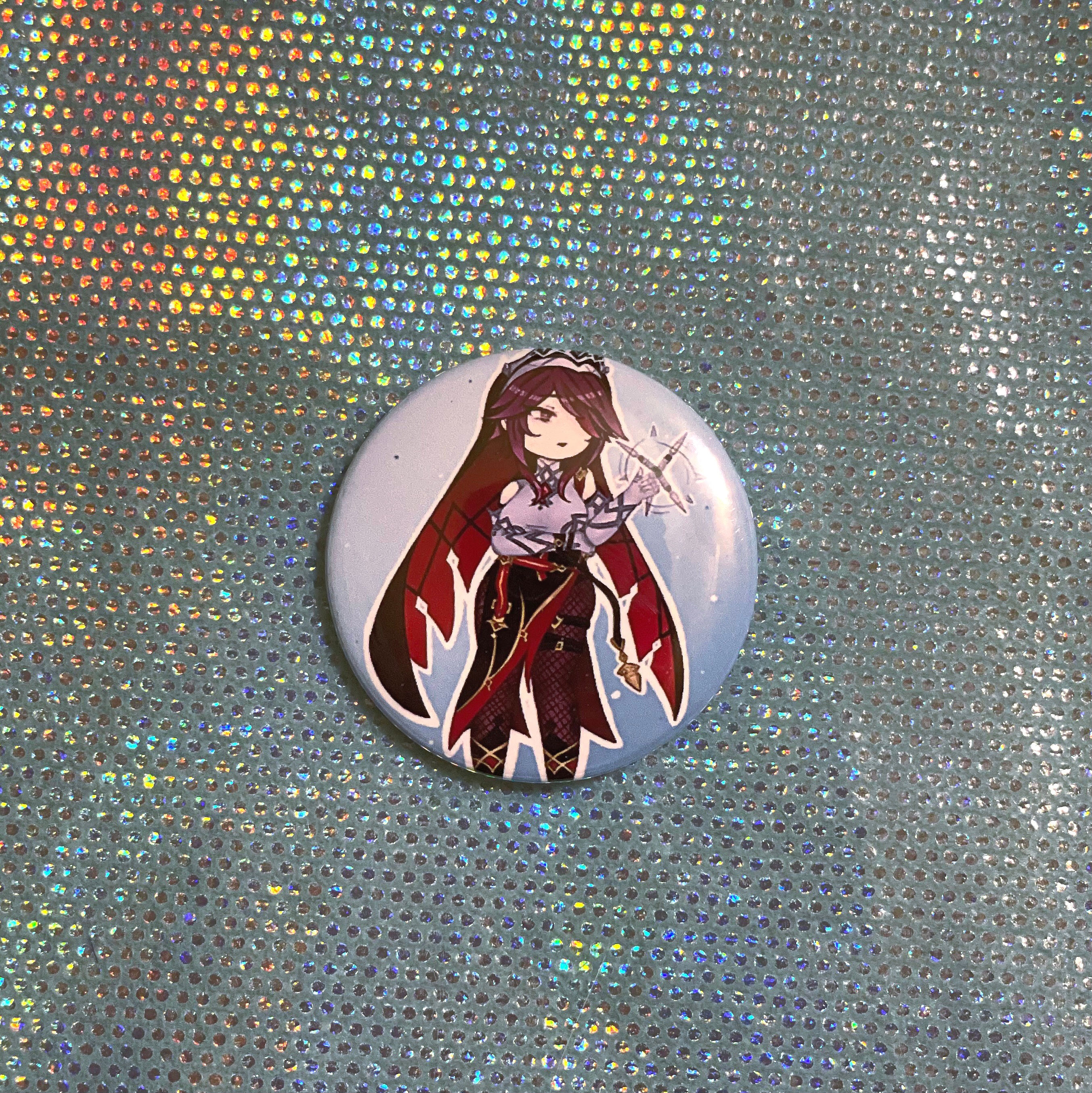 “Rosaria” 1.5 inch Button 