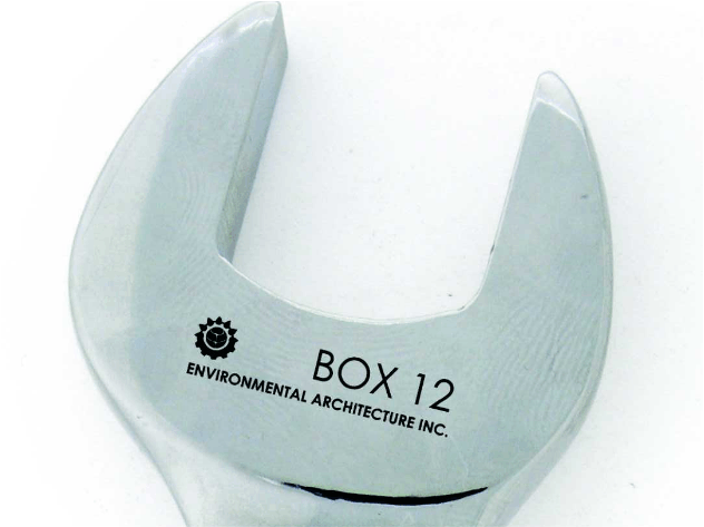 Laser Etched Cermark on Chrome