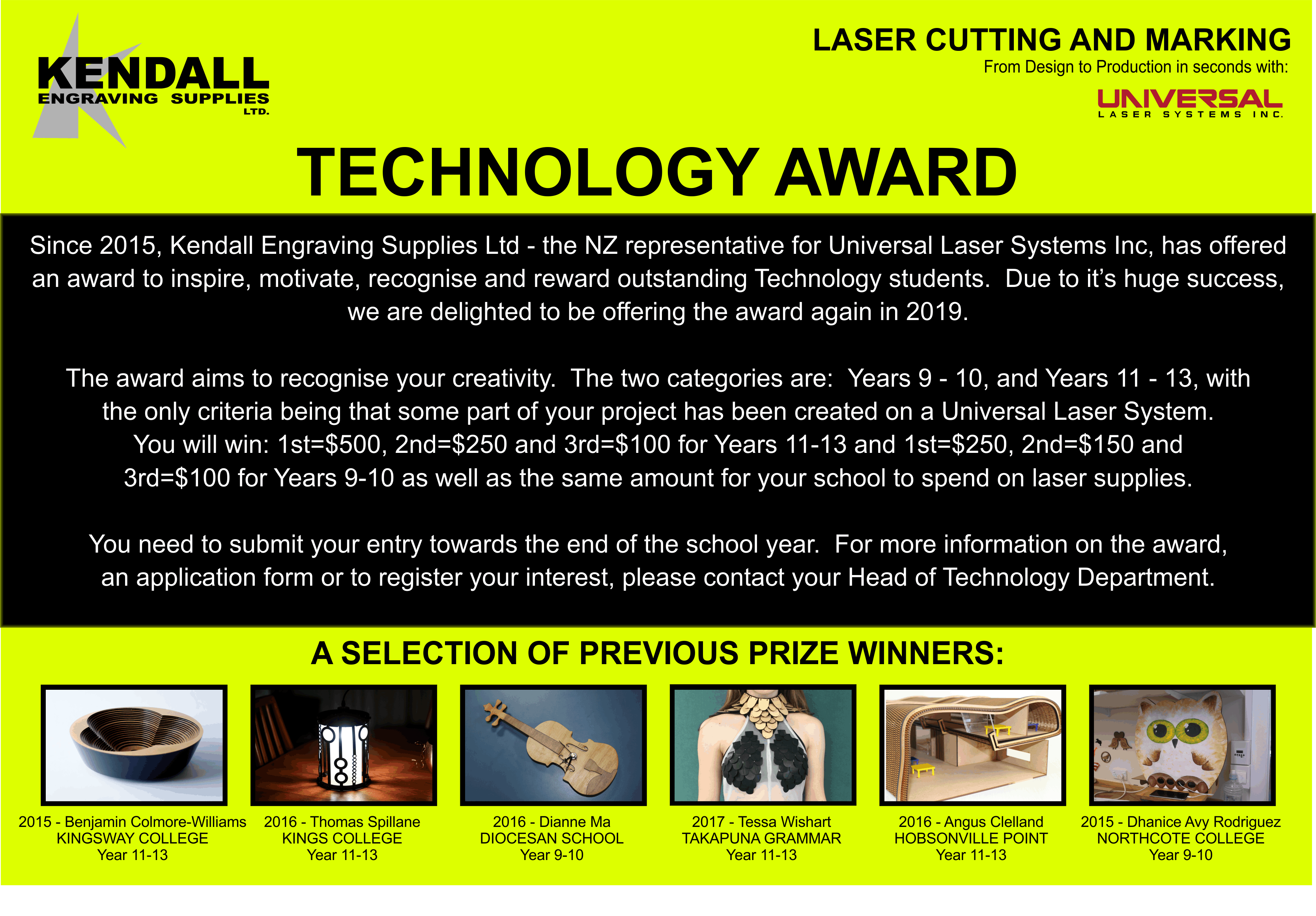 Laser Technology Award for students