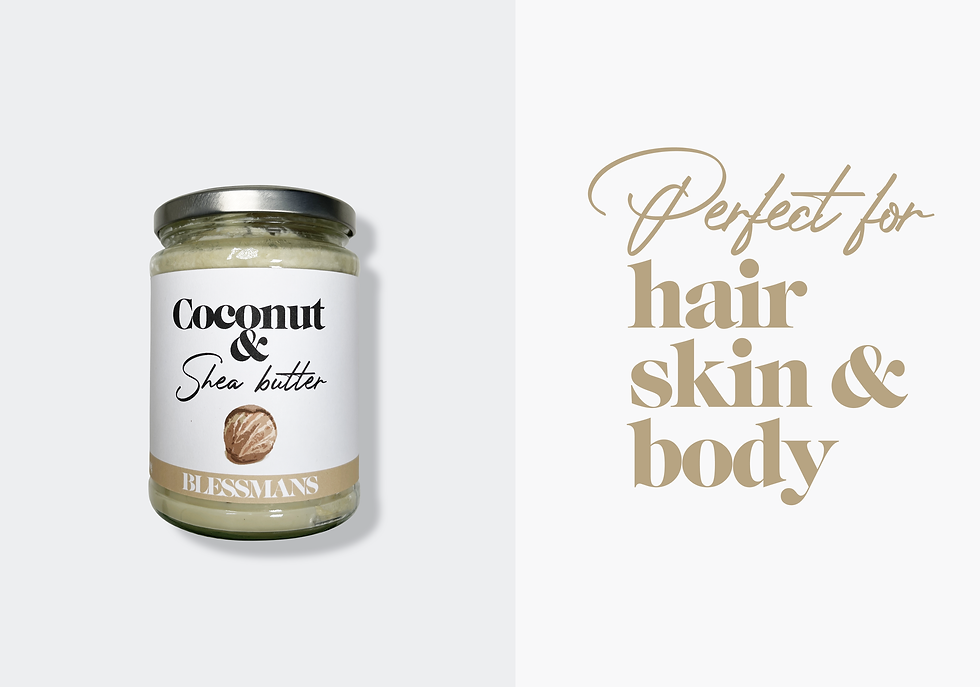 Miniature : Extra virgin coconut oil & shea butter | Skin moisturiser | Blessman naturals