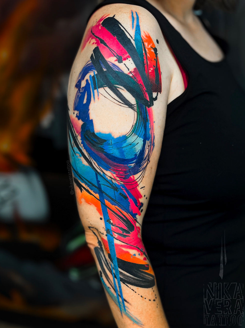 abstract shoulder piece