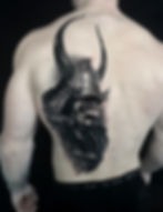 samurai back tattoo
