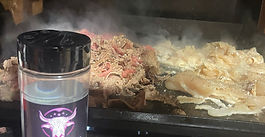 RonV sliced ribeye and chicken seasoned with Rub This On Your Meat