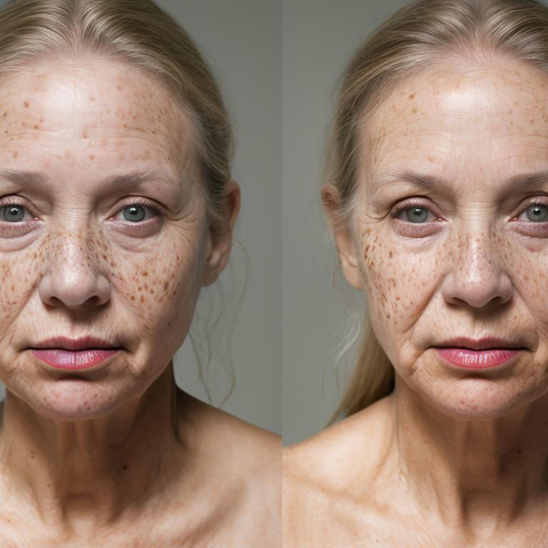 Elderly skin after too much sun exposure