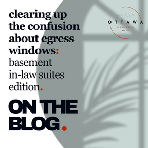 clearing up the confusion about egress windows: basement in-law suites edition