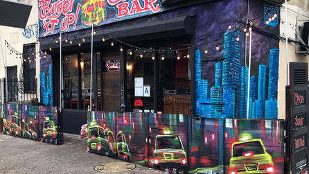 Norbert3000 Streetart und Graffiti für Burger It Up, Brooklyn, New York 2019 - Muralart