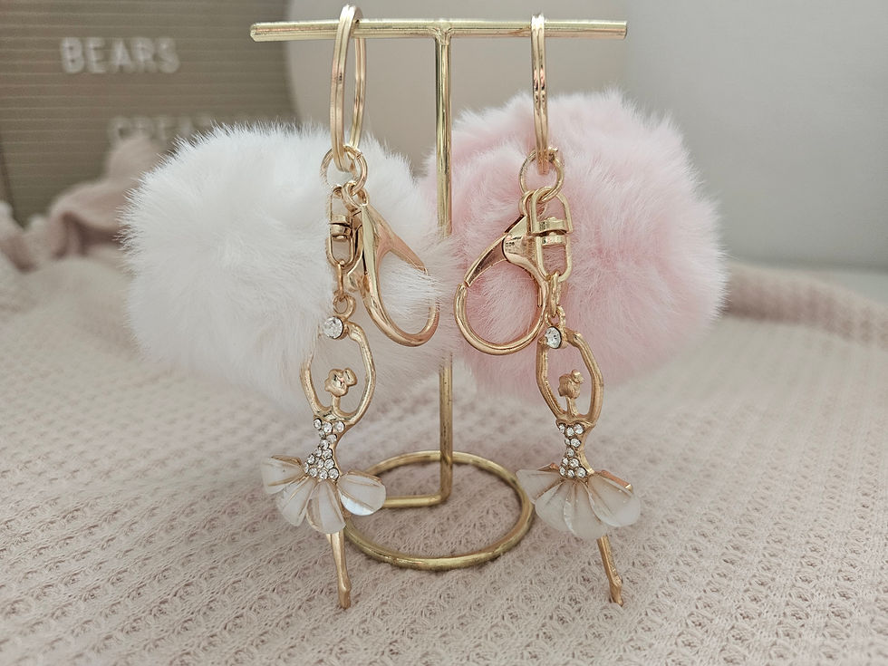 Thumbnail: Ballerina Pompom Keyring