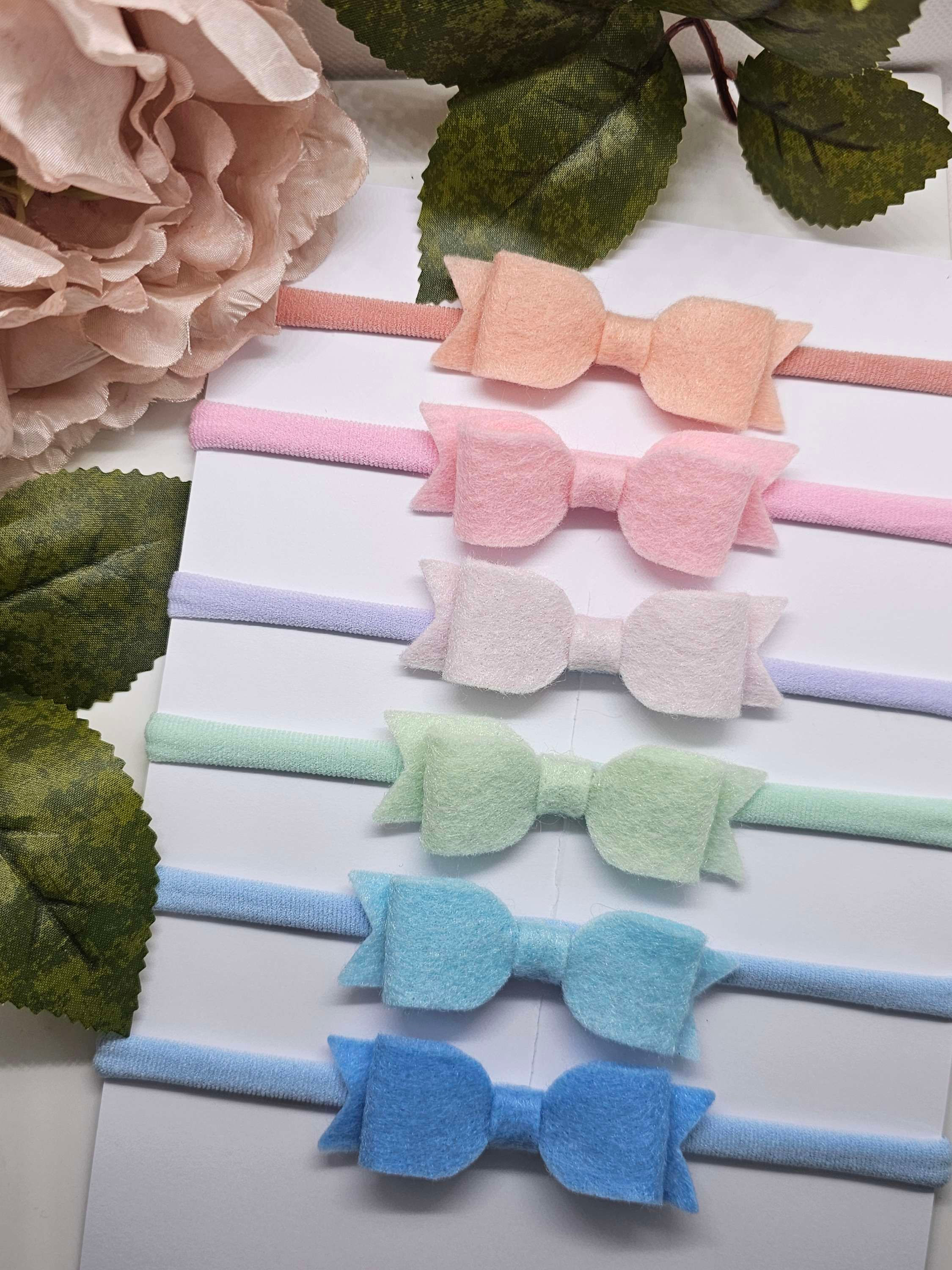 Felt Classic Bow Headband Set
