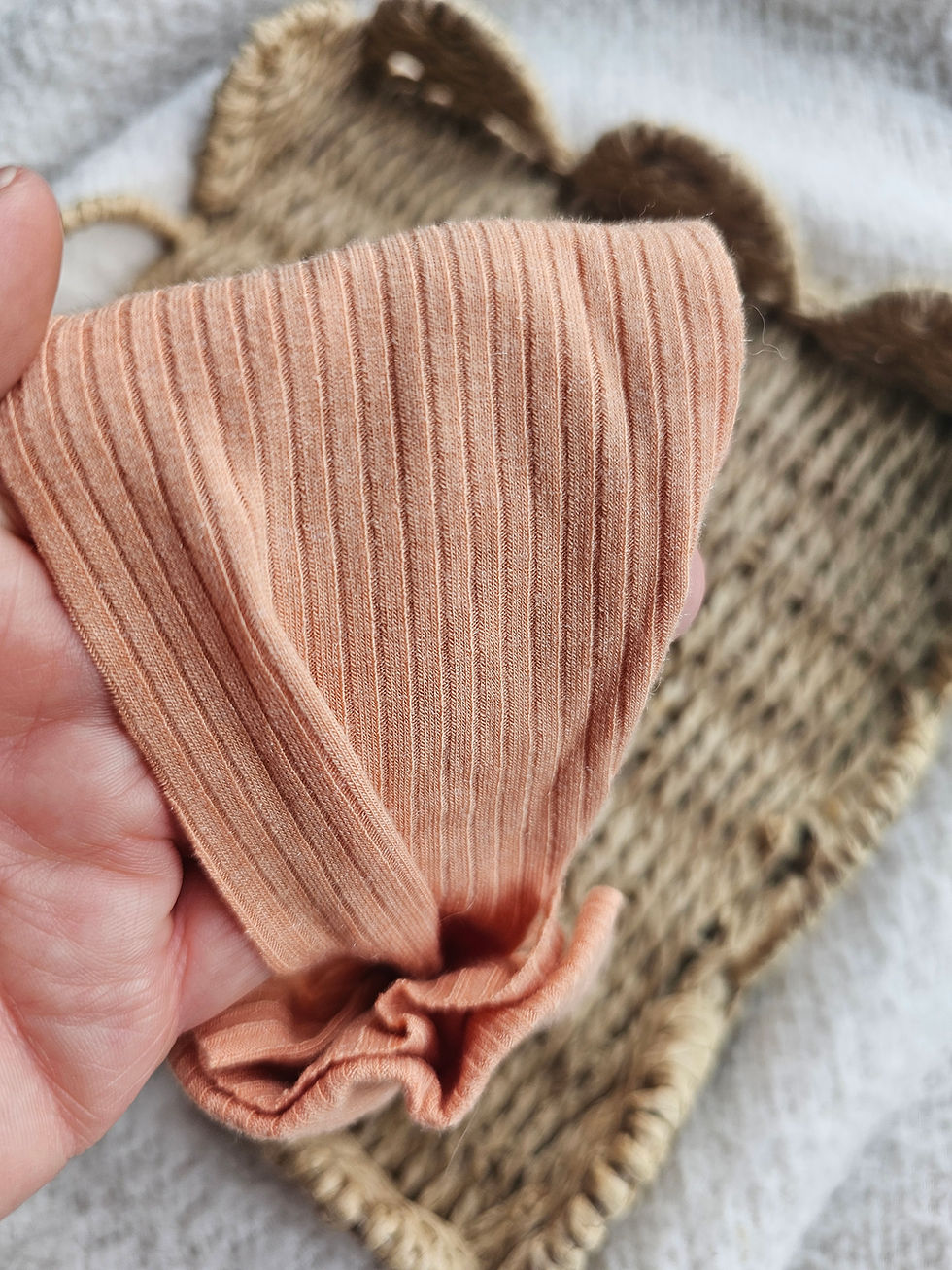 Thumbnail: Amber Ribbed Topknots | Sunset Orange