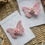 Thumbnail: Limited Edition Pink Embroidered Butterfly Clips