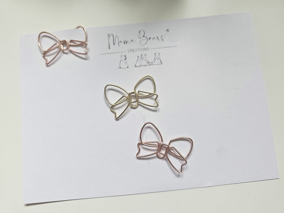 Thumbnail: Novelty Planner Clip | Bows