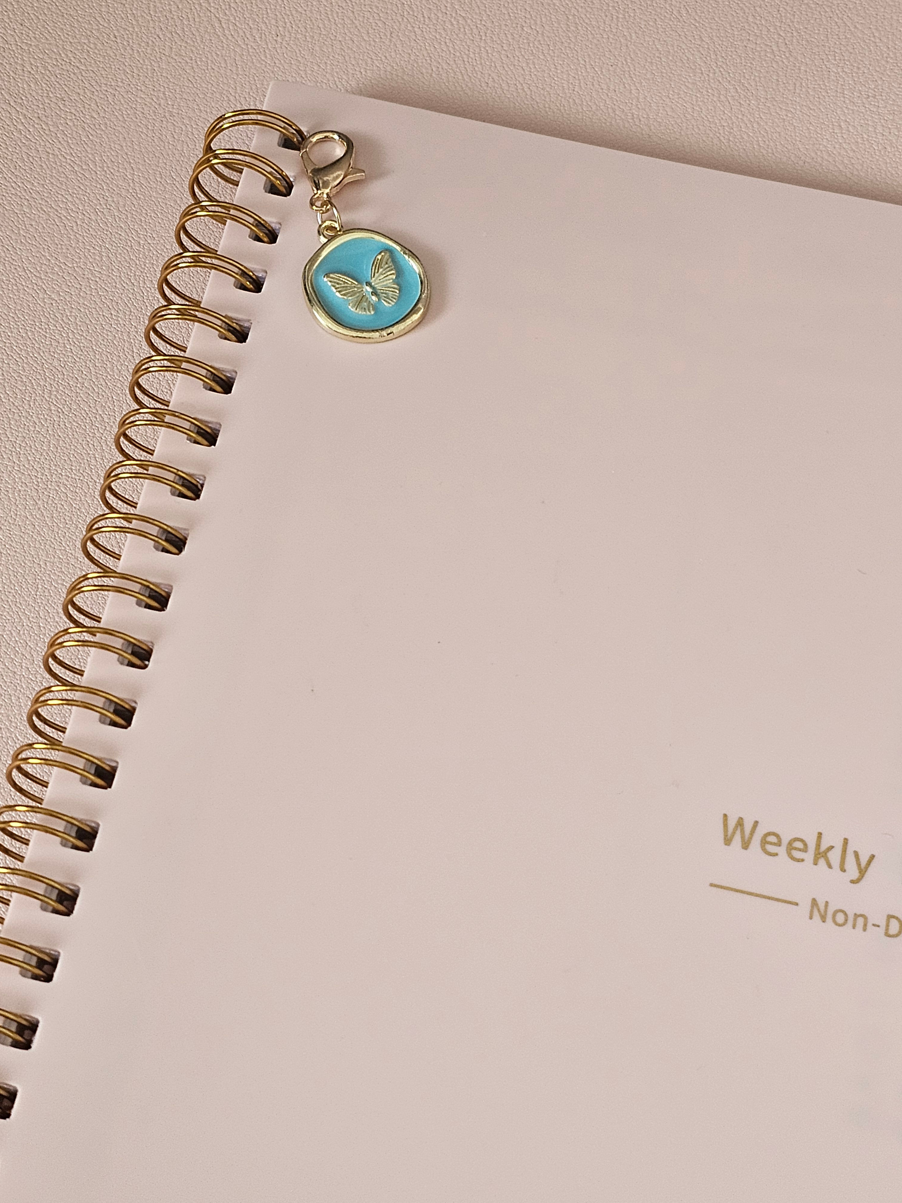 Blue Enchanted Butterfly Planner Charm