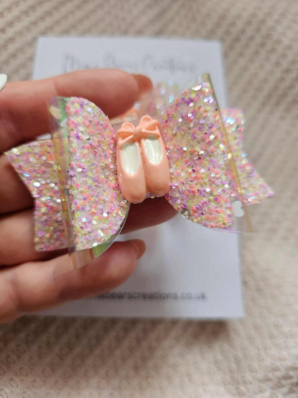 Thumbnail: Ballerina Shoe Bow Hairclips