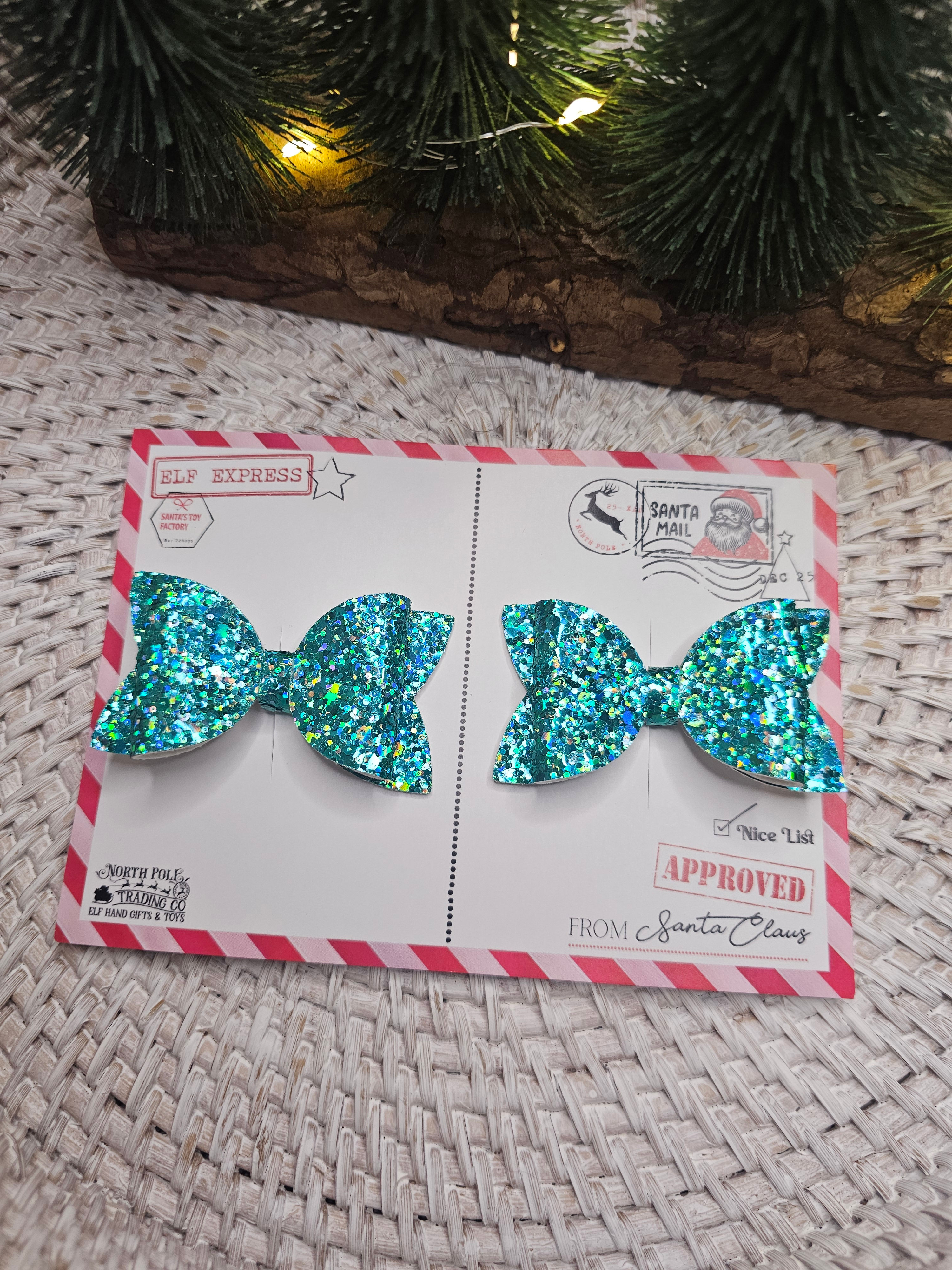 Frozen Wishes Pigtail Bows