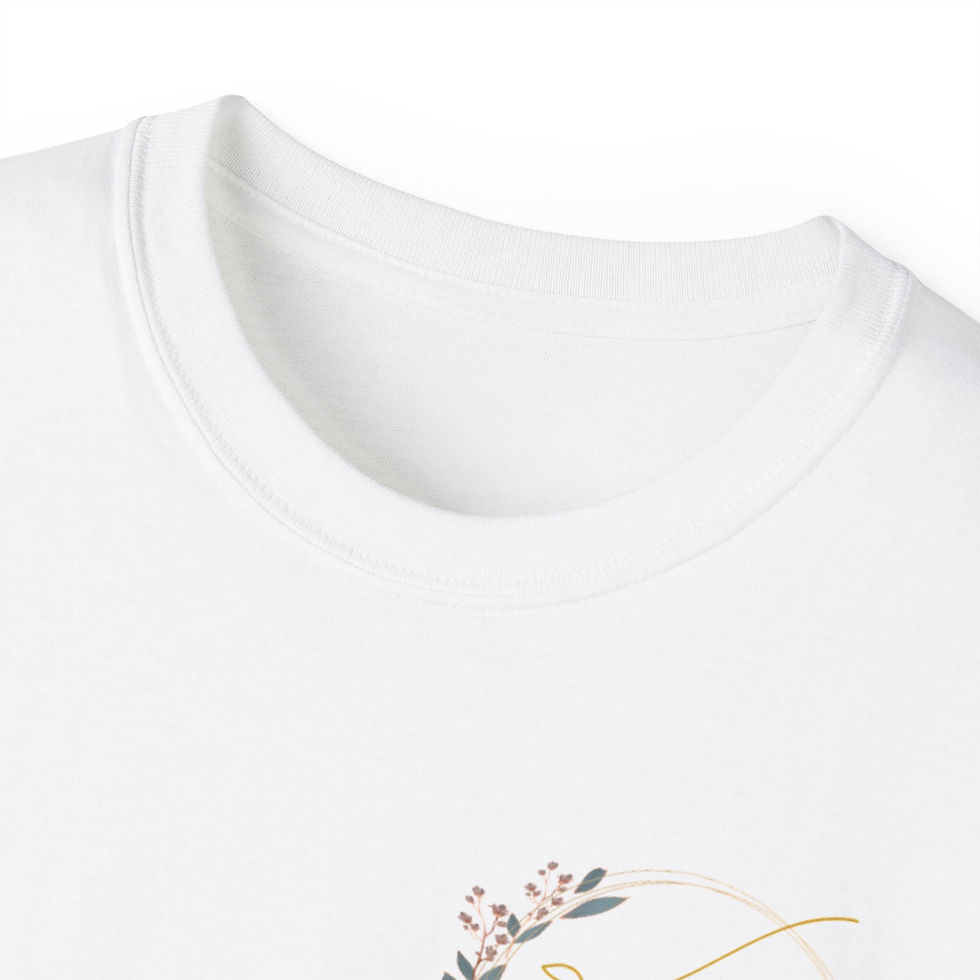 Thumbnail: Unisex Beauty Salon Tee - Floral Design with Contact Info
