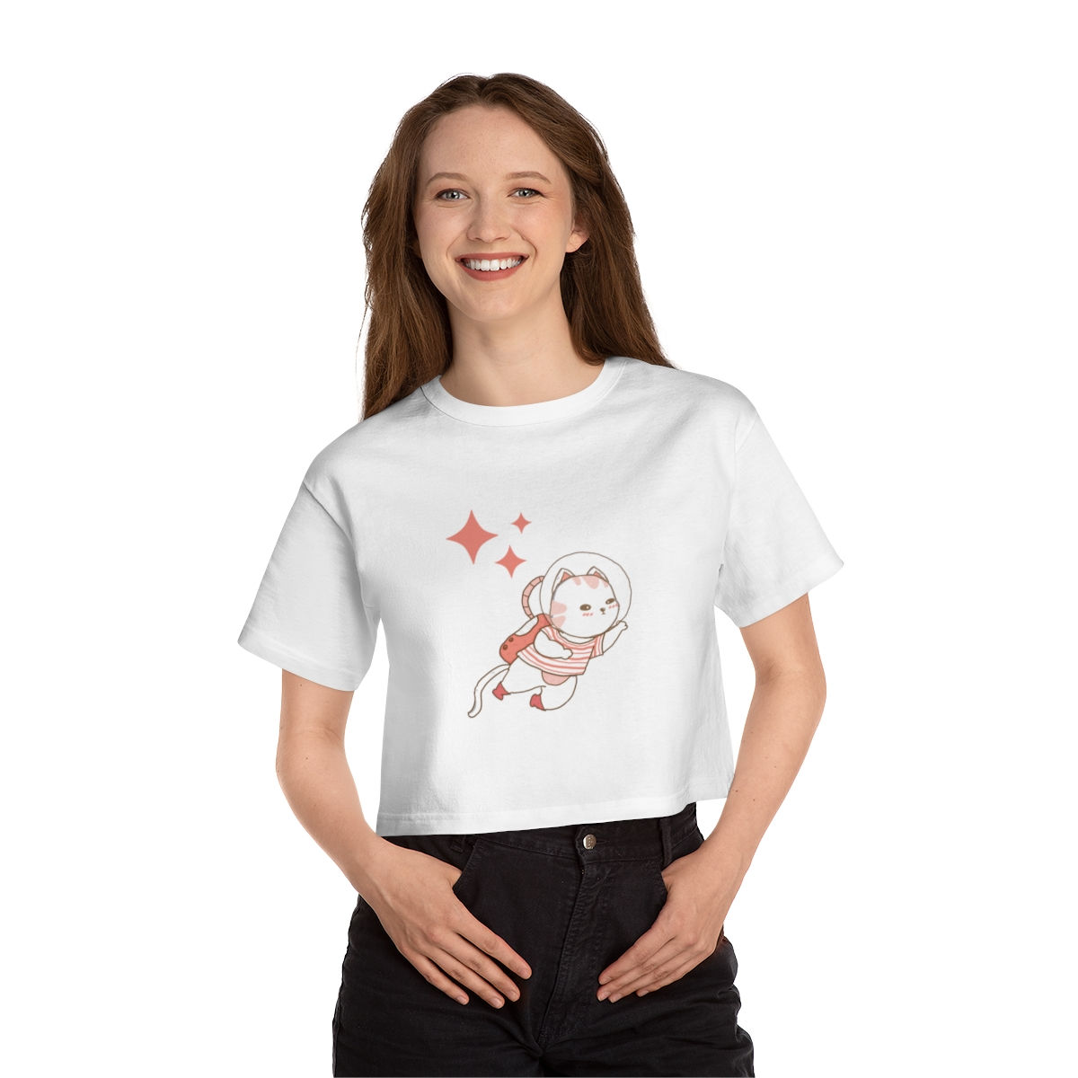 Astroncat cropped T-Shirt